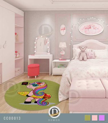 فرش اتاق کودک دخترانه
