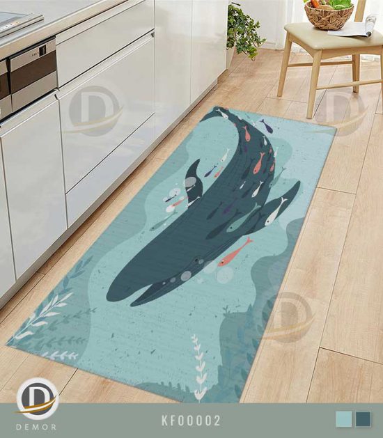 فرشینه آشپزخانه با طرح نهنگ و دریا