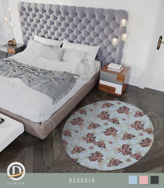 فرش اتاق خواب با طرح زیبا و رنگ های شاد ویژه دکوراسیون مدرن