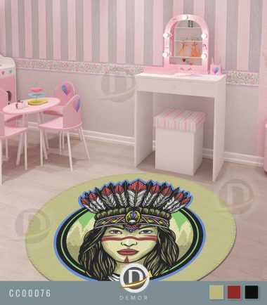 فرش اتاق کودک دخترانه با طرح جذاب و کارتونی